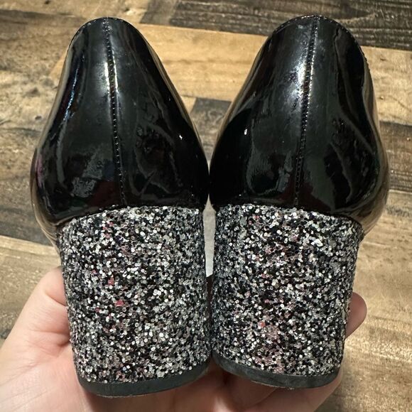 Kate Spade ‘Anastasia’ Glitter Block Heel Pumps - Picture 3 of 7